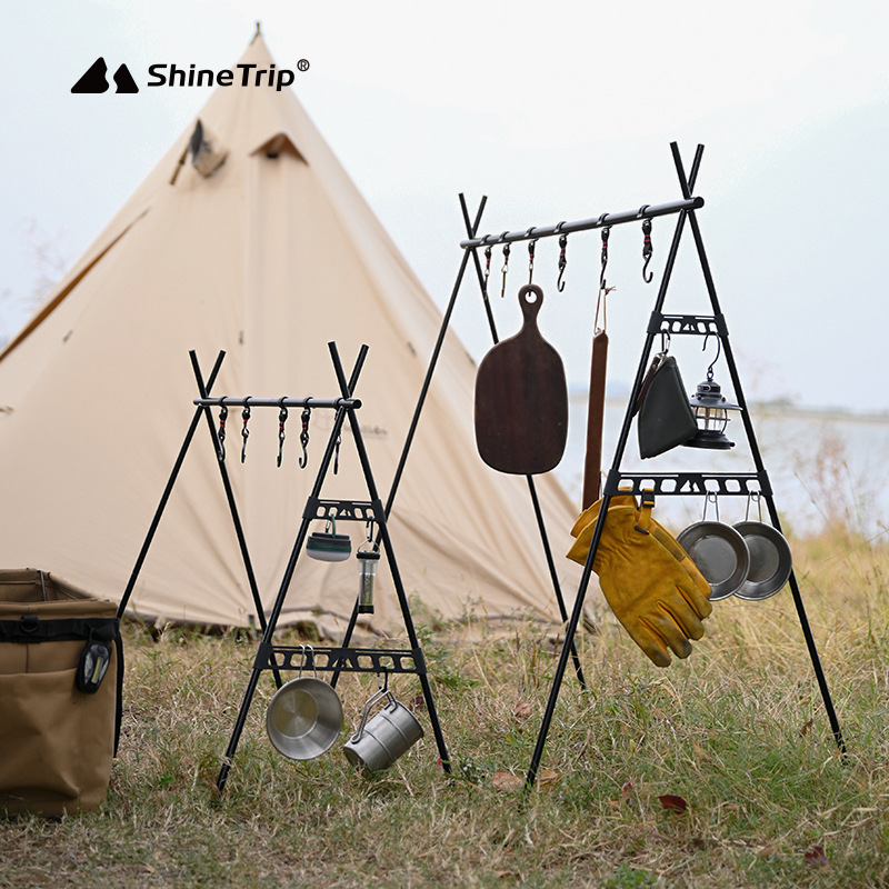 Shine Trip Outdoor Camping Tri - Camping Outdoor Cooking Table ulasan dan harga