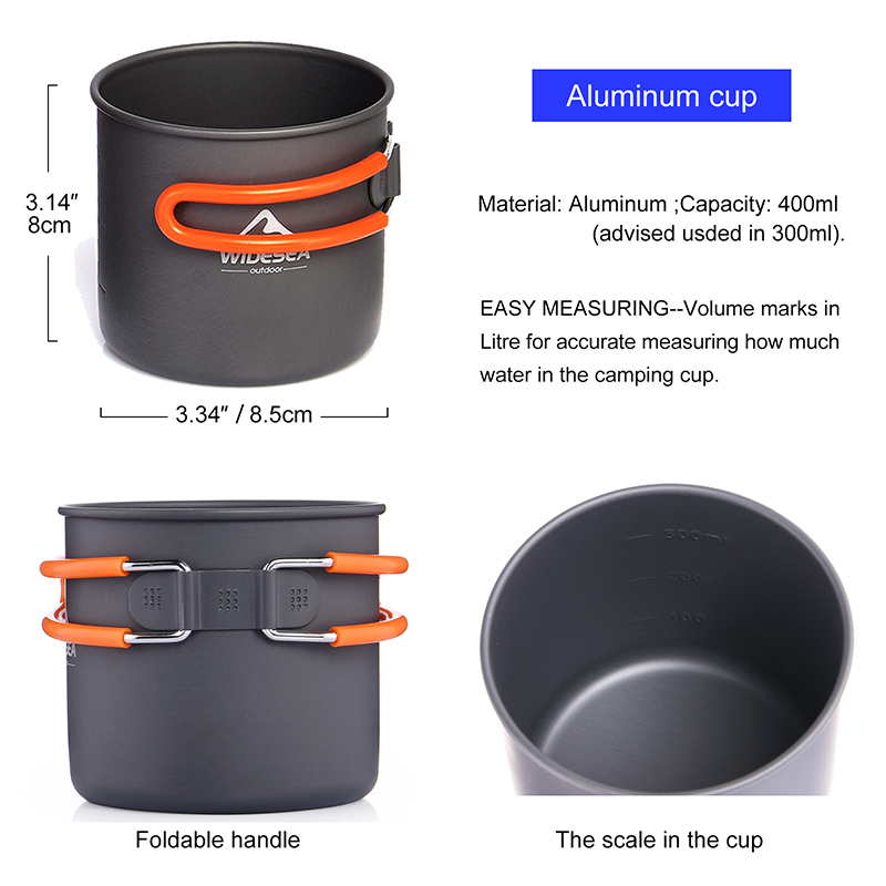 Widesea Camping Cookware Set O - Camping Cooking Utensil Set ulasan dan harga