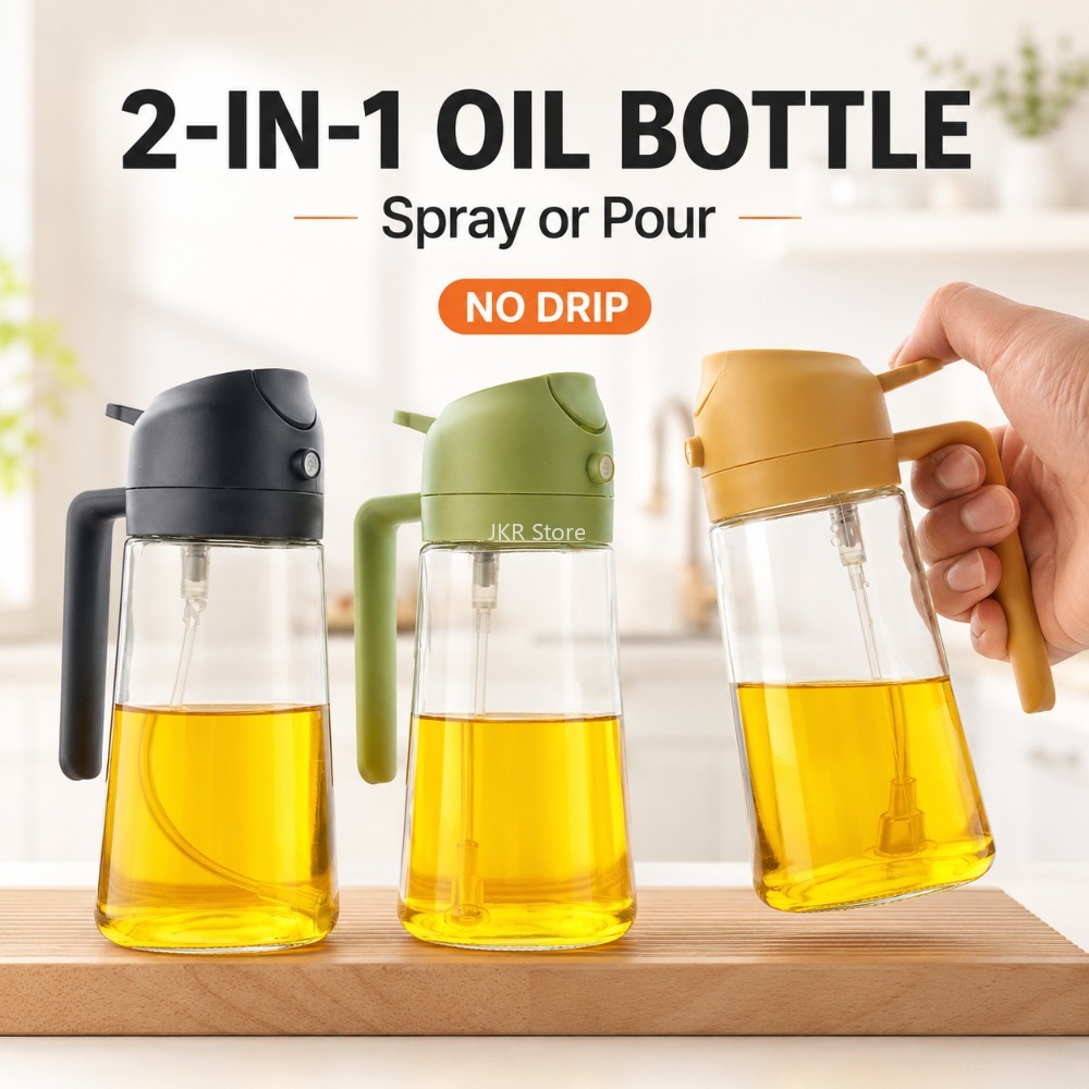 2 in 1 Olive Oil Sprayer Dispe - Camping Cooking Oil ulasan dan harga