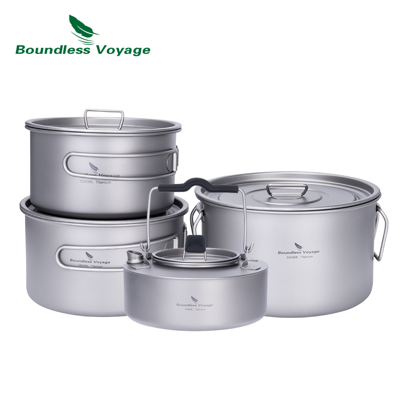 Boundless Voyage Titanium Pot  - Camping Cooking Utensil Set ulasan dan harga
