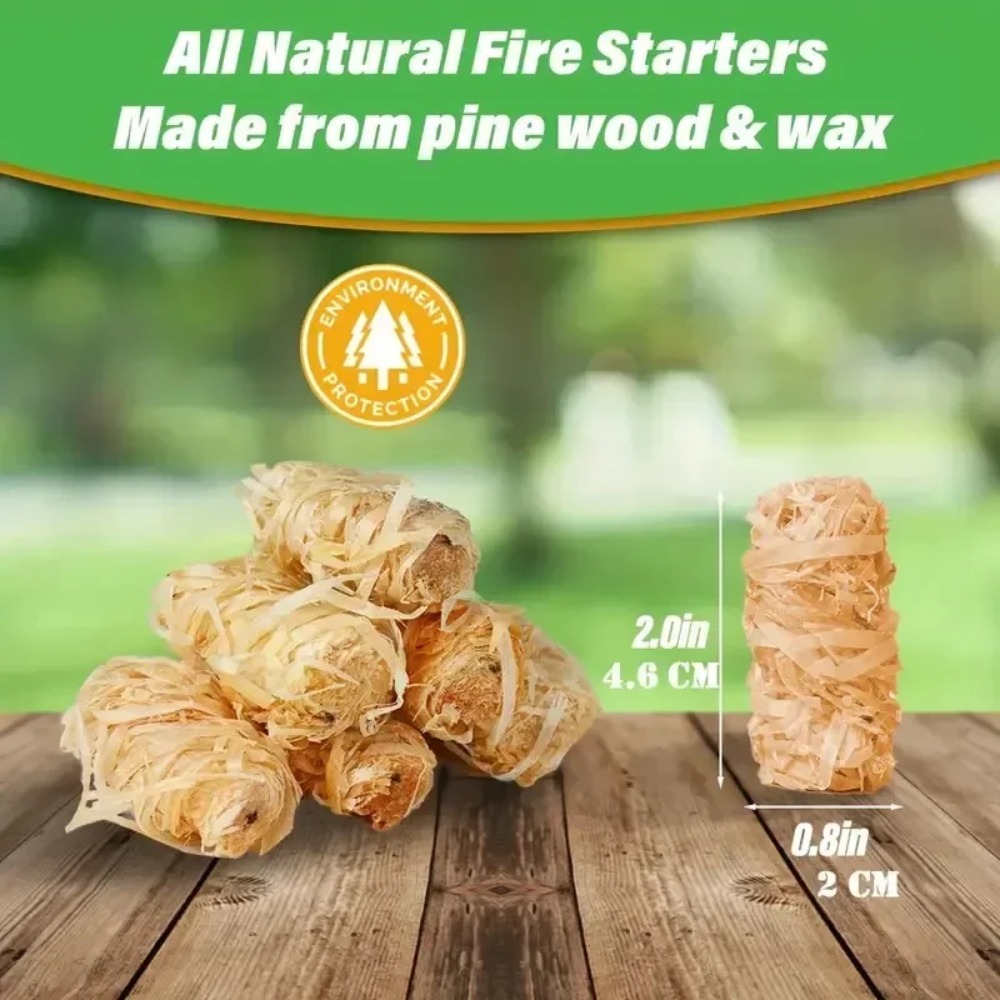 Natural Wax Wood Fire Starter  - Charcoal Chimney Starter ulasan dan harga