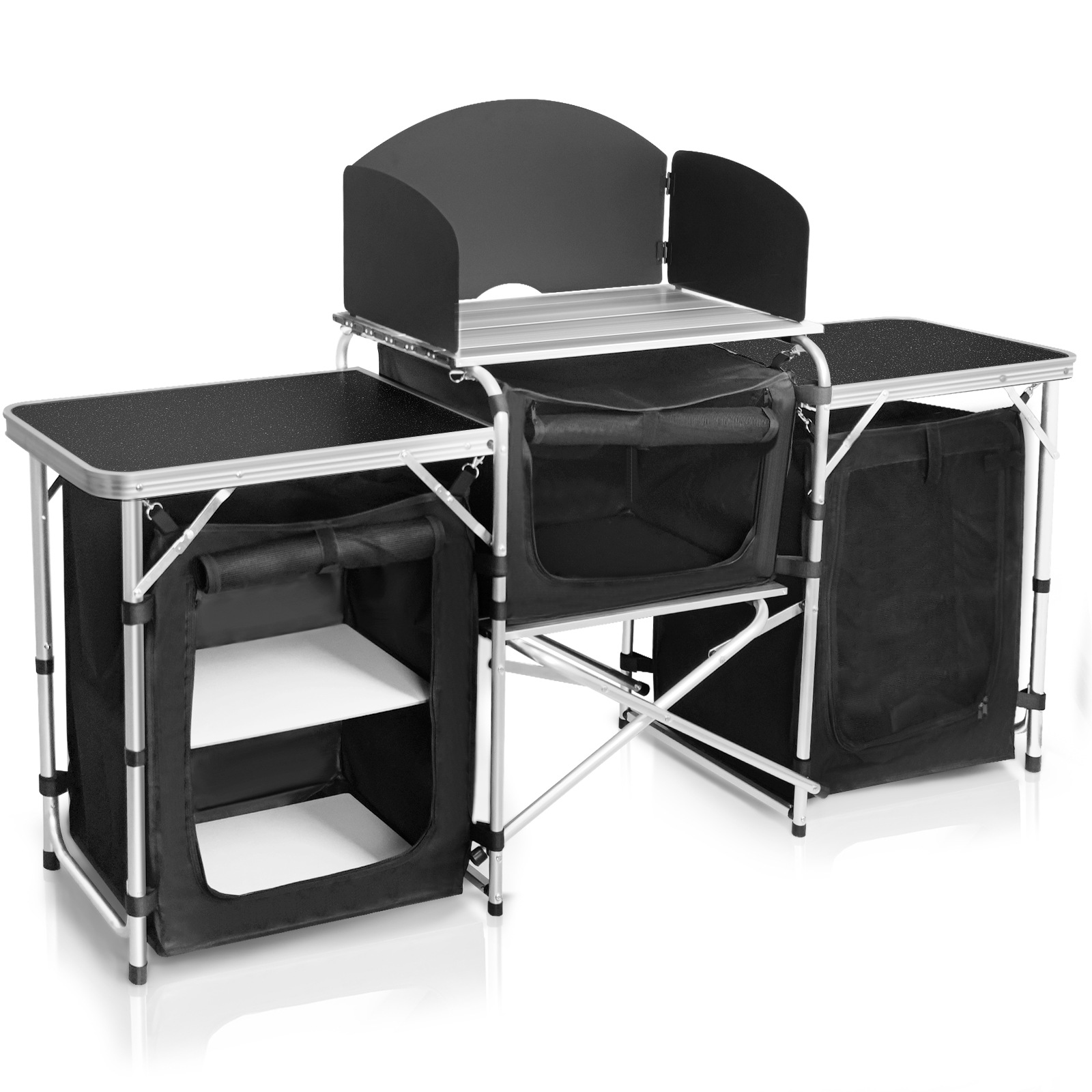 Hot-selling Outdoor Camping Mo - Camping Cooking Table With Storage ulasan dan harga