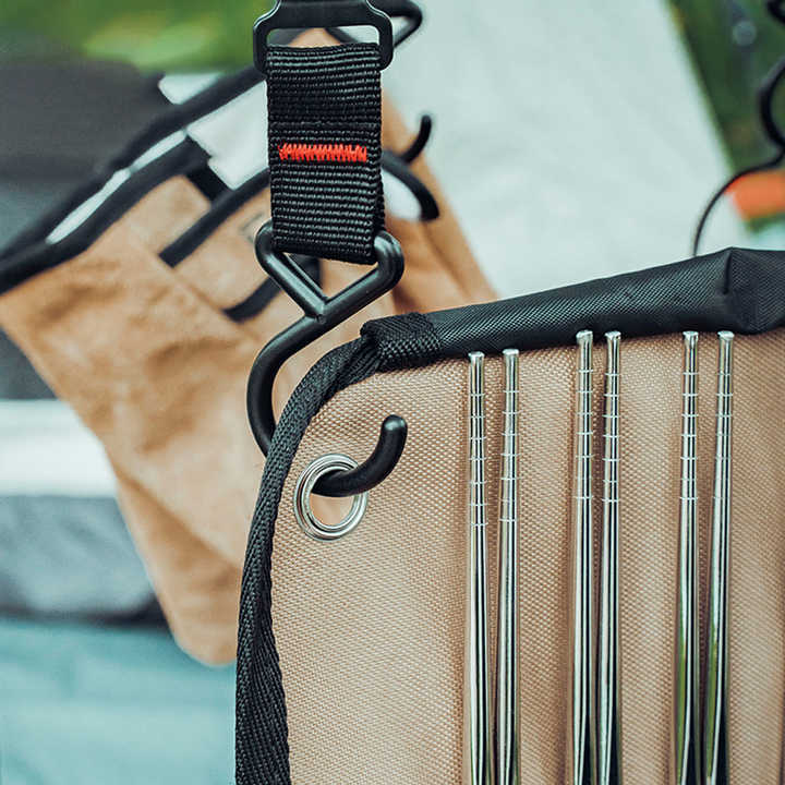 Portable outdoor cutlery stora - Camping Cooking Equipment Bag ulasan dan harga