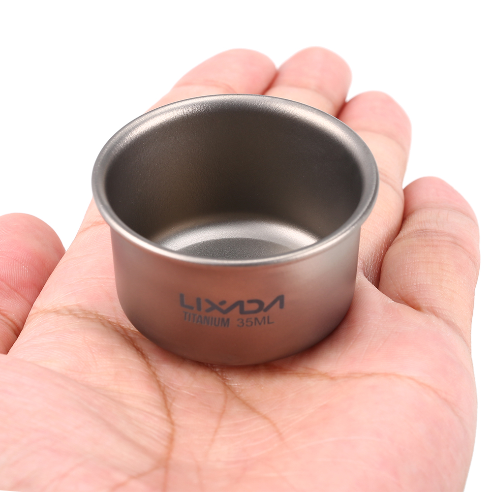 1/3pcs Lixada 35ml Mini Titani - Mess Kit Titanium ulasan dan harga