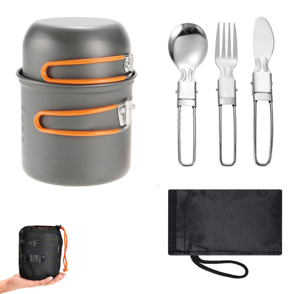 Outdoor Travel Camping Cookwar - Camping Cooking Equipment Bag ulasan dan harga