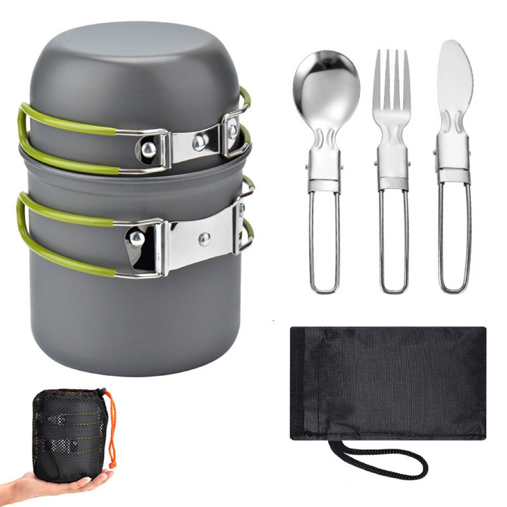 Outdoor Travel Camping Cookwar - Camping Cooking Equipment Bag ulasan dan harga
