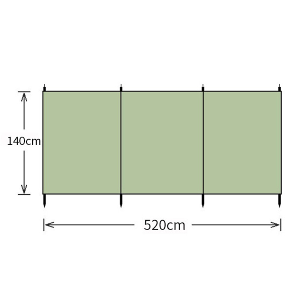 Extra-Large Oxford Cloth Campi - Camping Cooking Windscreen ulasan dan harga