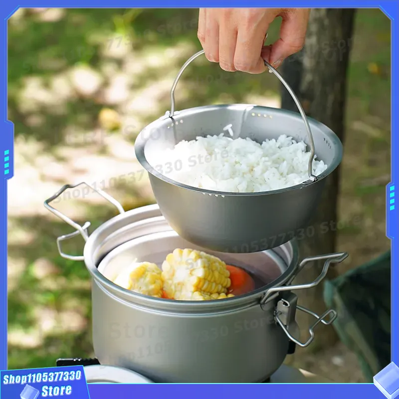 Pure Titanium Camping Pot Ligh - Camping Cooking Vessel ulasan dan harga