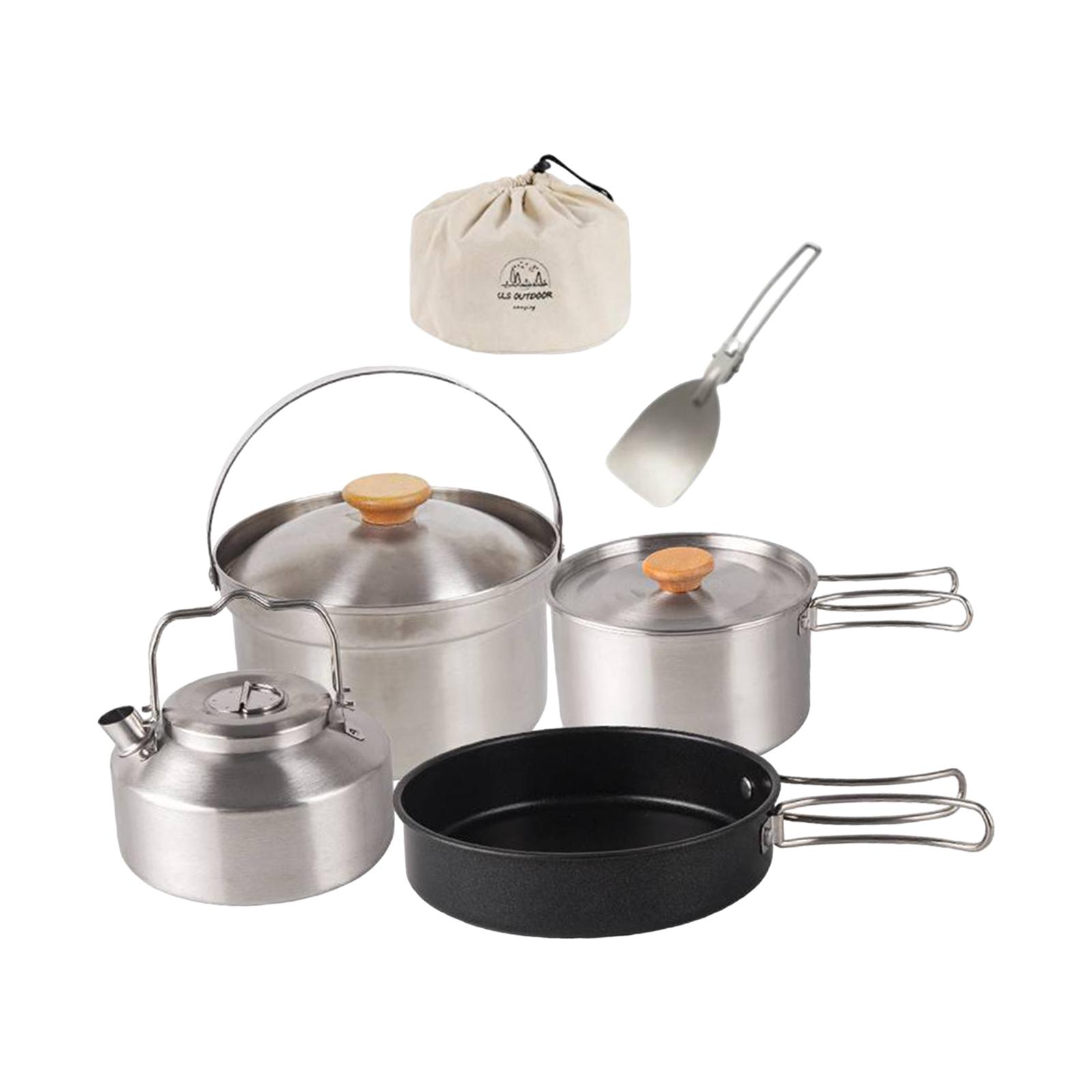 Camping Cookware Camping Cooki - Camping Cooking Set With Kettle ulasan dan harga