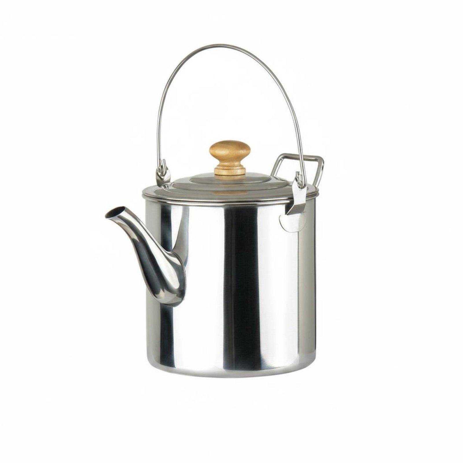 Portable Stainless Steel Outdo - Camping Cooking Set With Kettle ulasan dan harga
