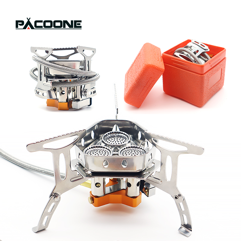 PACOONE Three Heads Gas Stove  - Camping Cooking Equipment Bag ulasan dan harga