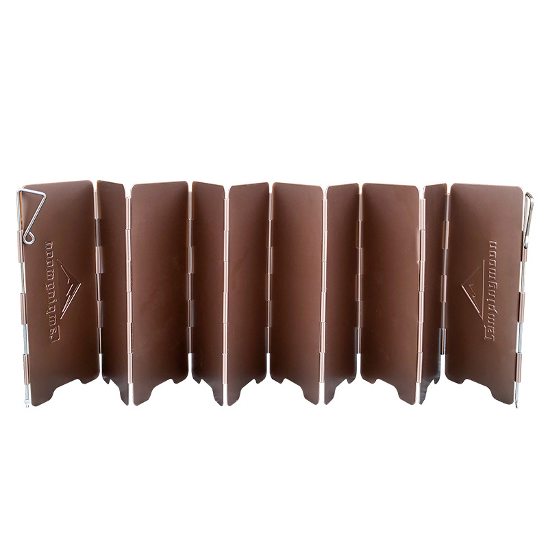 10 Plates Bronze-coloured Fold - Camping Cooking Windscreen ulasan dan harga