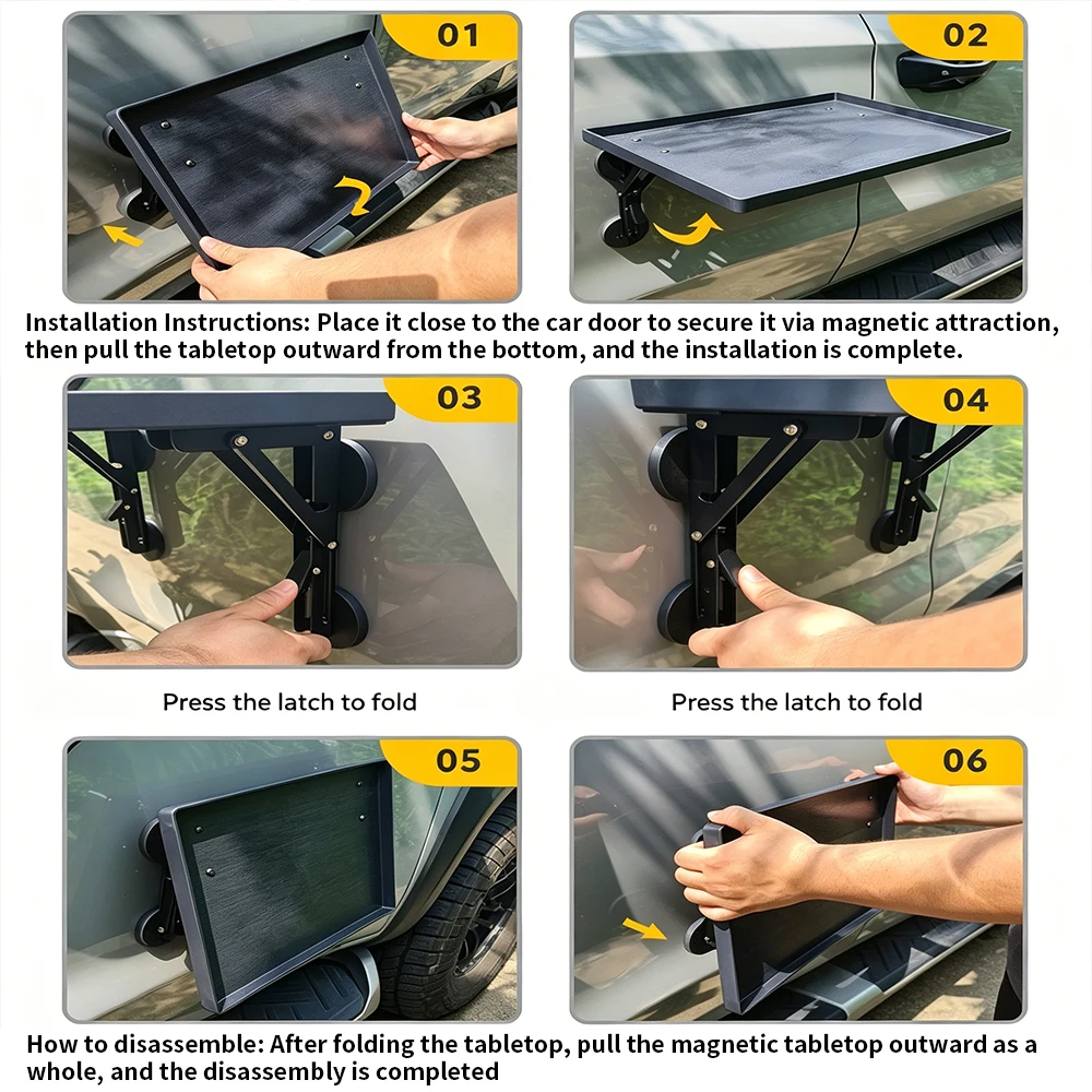 Portable Car Side Door Hanging - Camping Outdoor Cooking Table ulasan dan harga