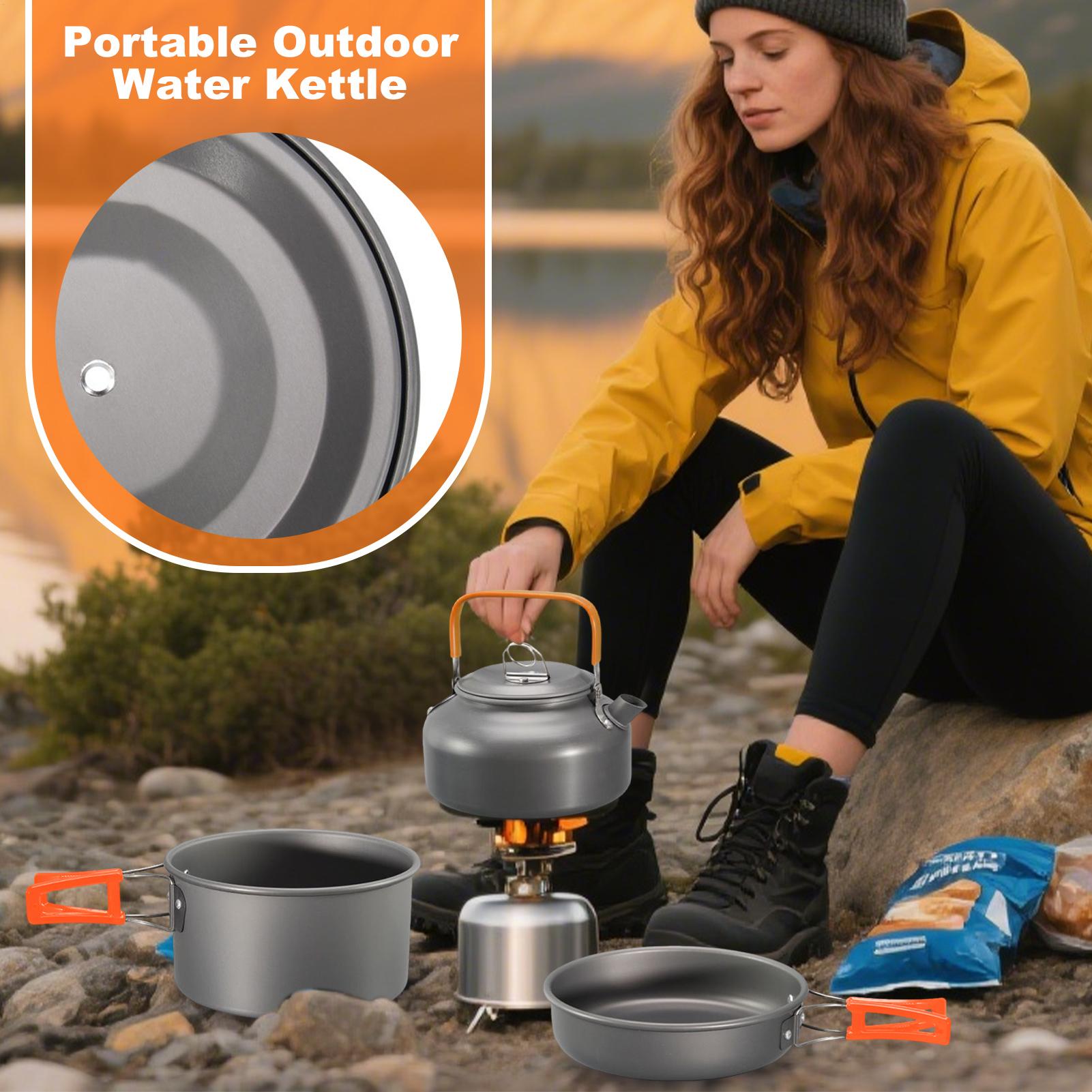 Camping Cookware Camping Cook  - Camping Cooking Set With Kettle ulasan dan harga