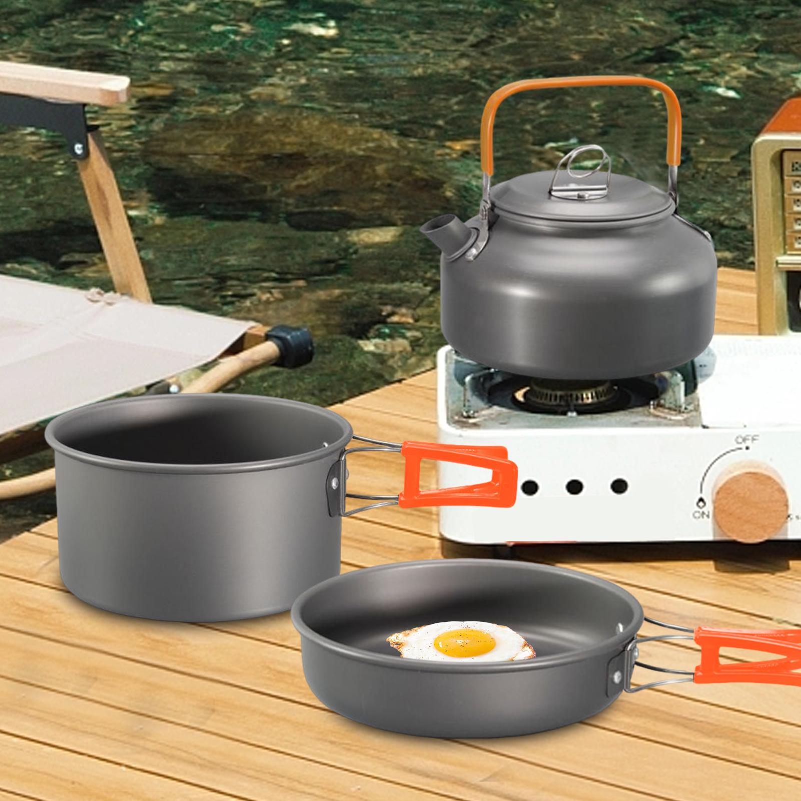 Camping Cookware Camping Cook  - Camping Cooking Set With Kettle ulasan dan harga