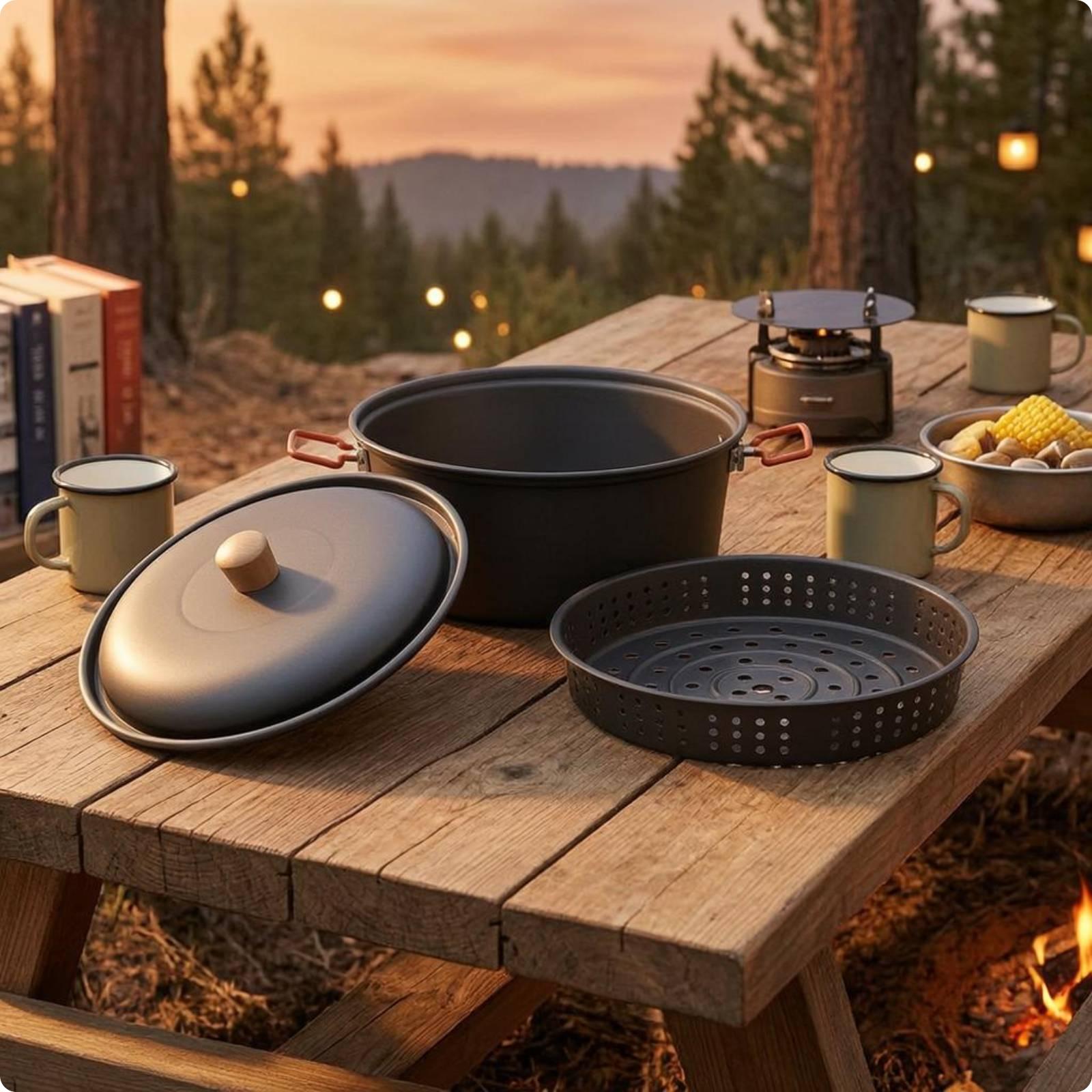 Outdoor Cooking Vessel Large C - Camping Cooking Vessel ulasan dan harga