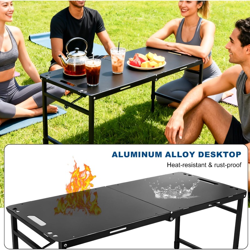 Camping Table Adjustable Foldi - Camping Outdoor Cooking Table ulasan dan harga
