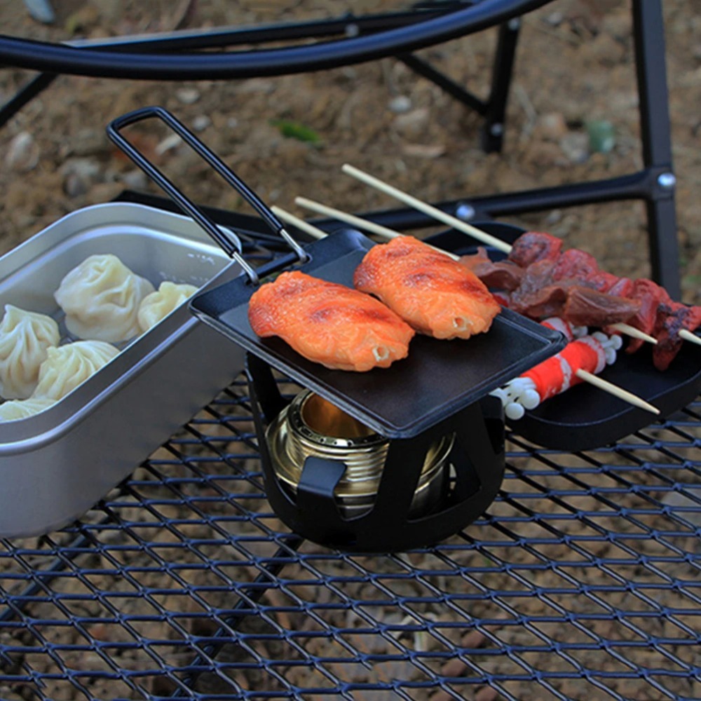 Camping Frying Pan Outdoor Por - Camping Cooking Dishes ulasan dan harga