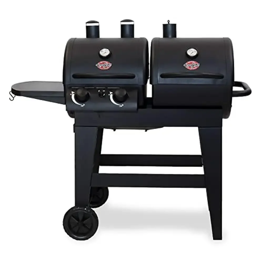 A 2-Burner Gas & Charcoal Gril - Charcoal Chimney Starter ulasan dan harga