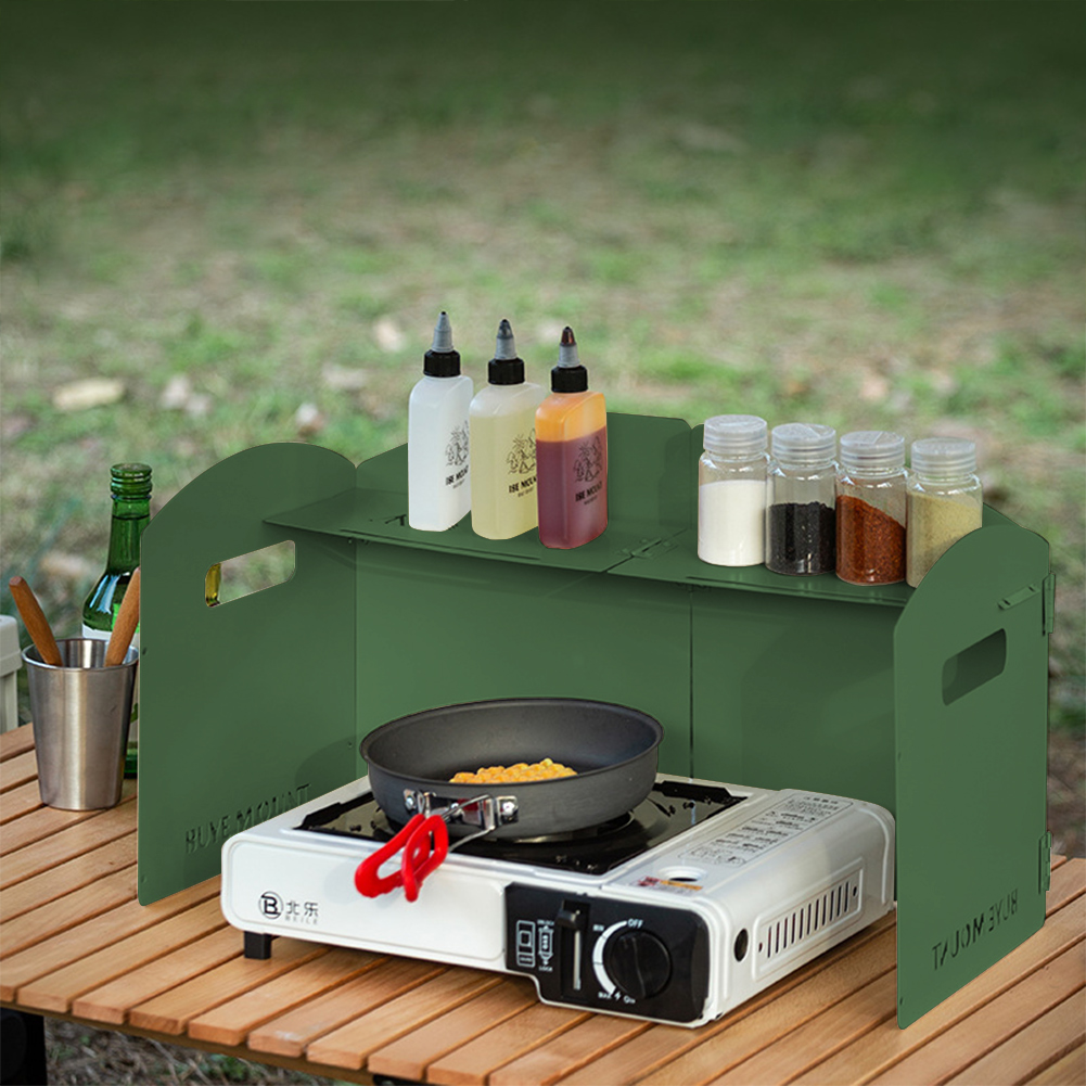 Foldable Camping Gas Stove Win - Camping Cooking Windscreen ulasan dan harga