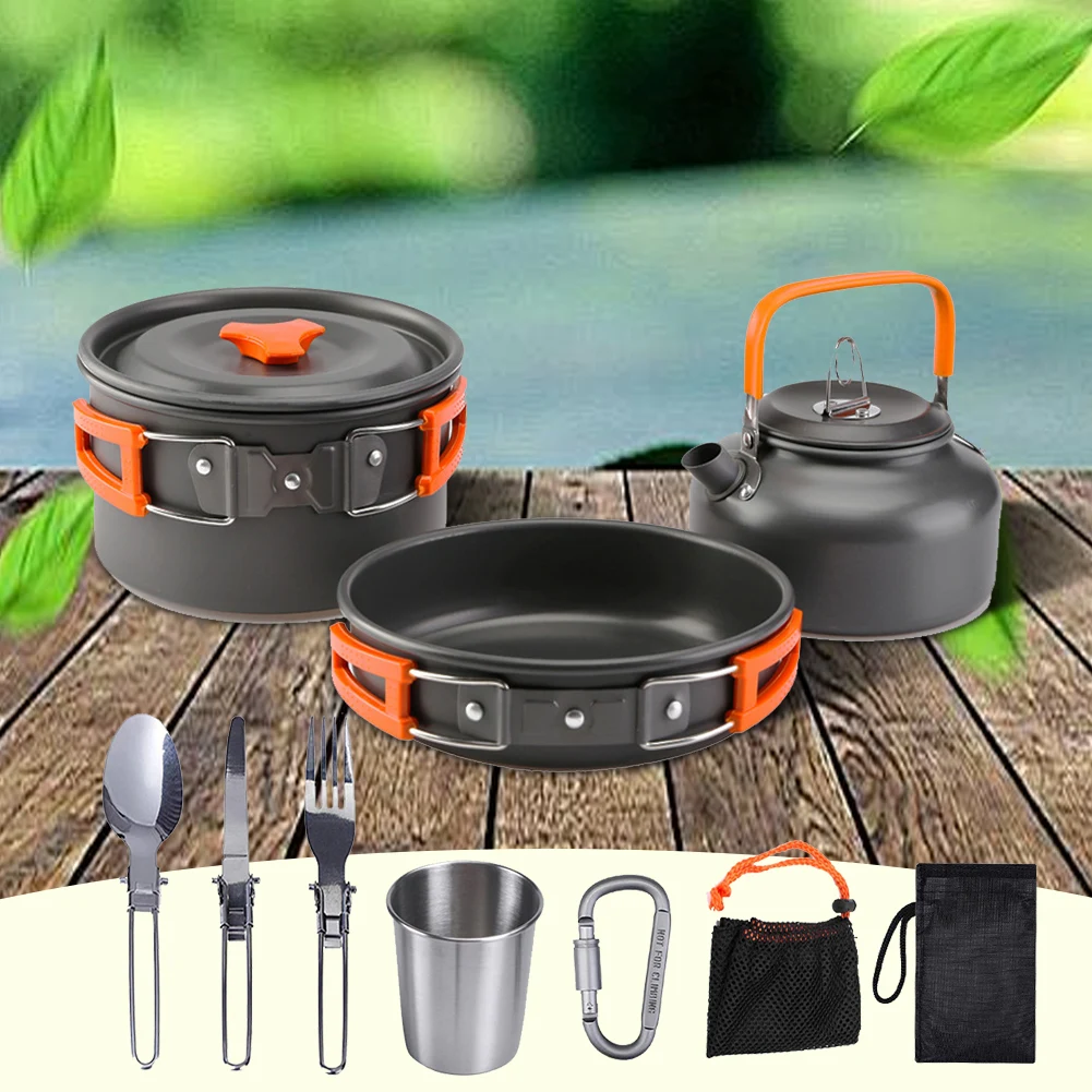 Camping Cookware Kit Kettle Po - Camping Cooking Bowl ulasan dan harga