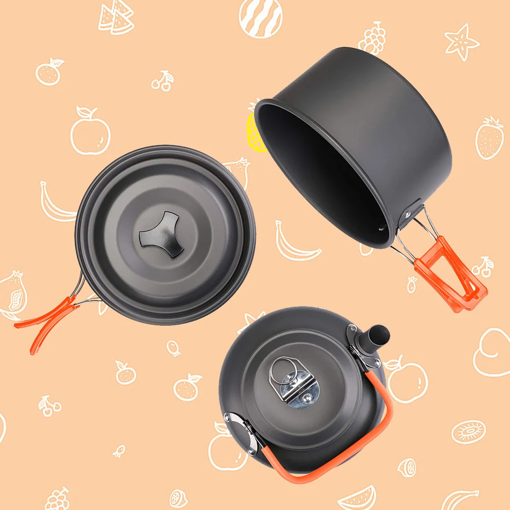 Camping Cookware Kit Kettle Po - Camping Cooking Bowl ulasan dan harga