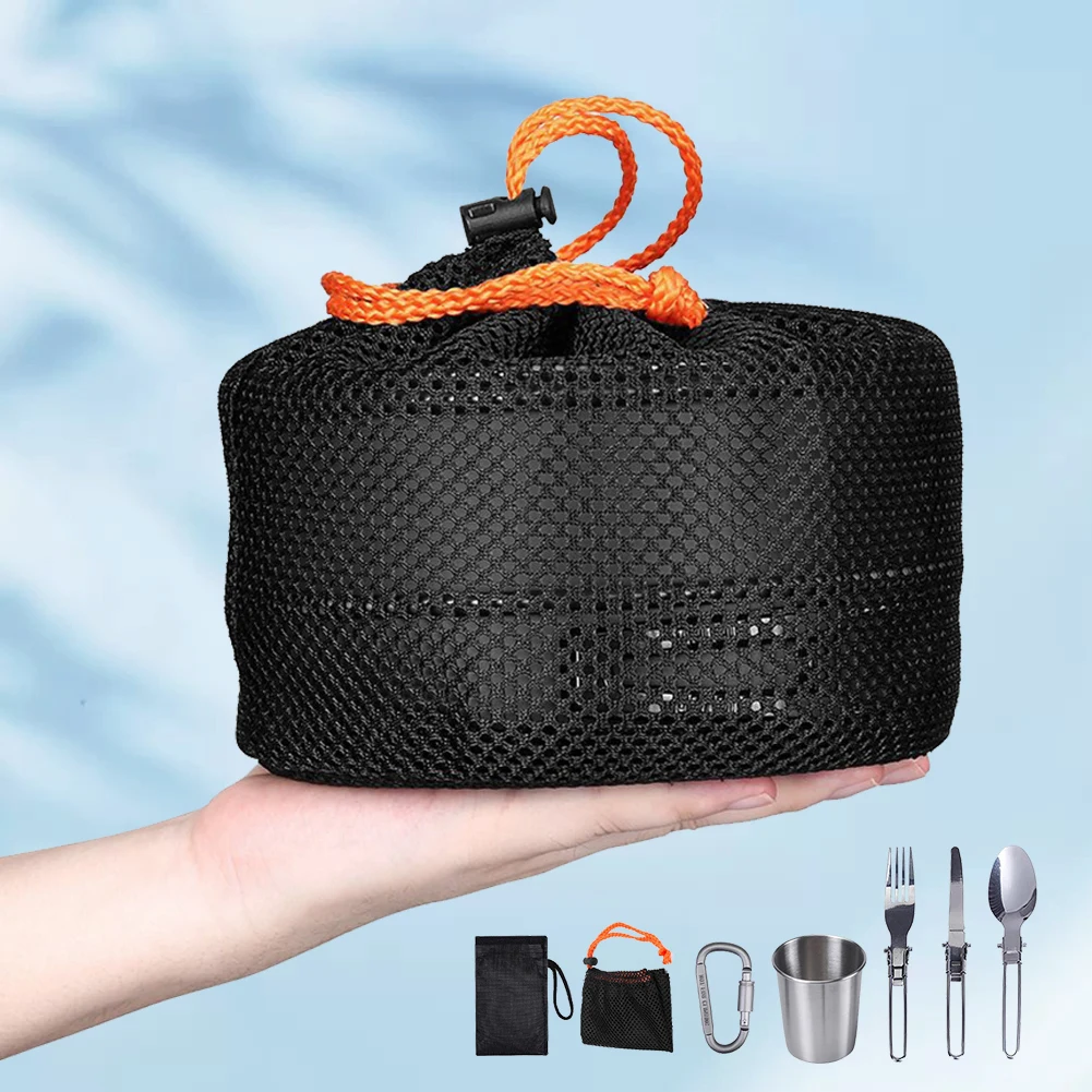 Camping Cookware Kit Kettle Po - Camping Cooking Bowl ulasan dan harga