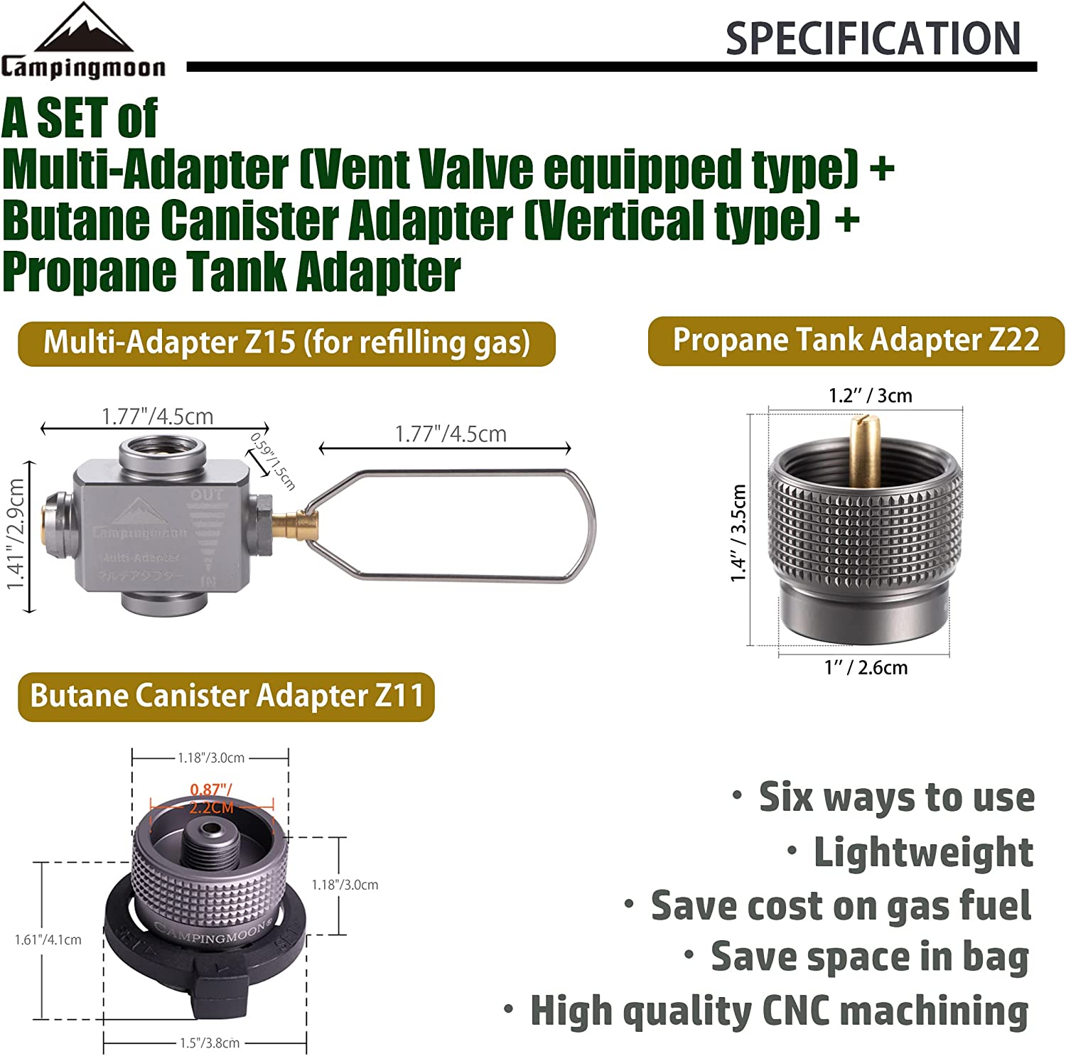 Gas Stove Adapter Gas Save wit - Camping Cooking Backpack ulasan dan harga