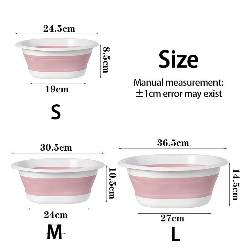 Plastic Wash Basin Folding Tub - Camping Cooking Dishes ulasan dan harga