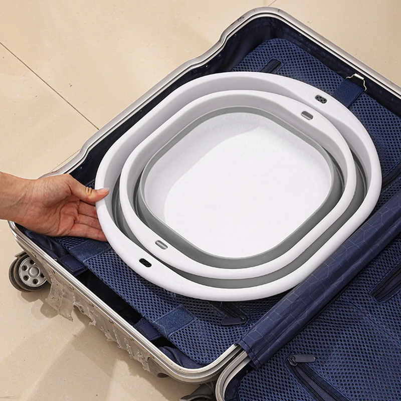 Plastic Wash Basin Folding Tub - Camping Cooking Dishes ulasan dan harga