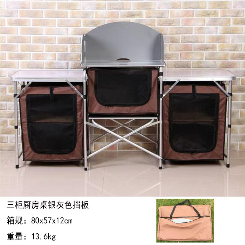 Outdoor Camping Aluminum Porta - Camping Outdoor Cooking Table ulasan dan harga