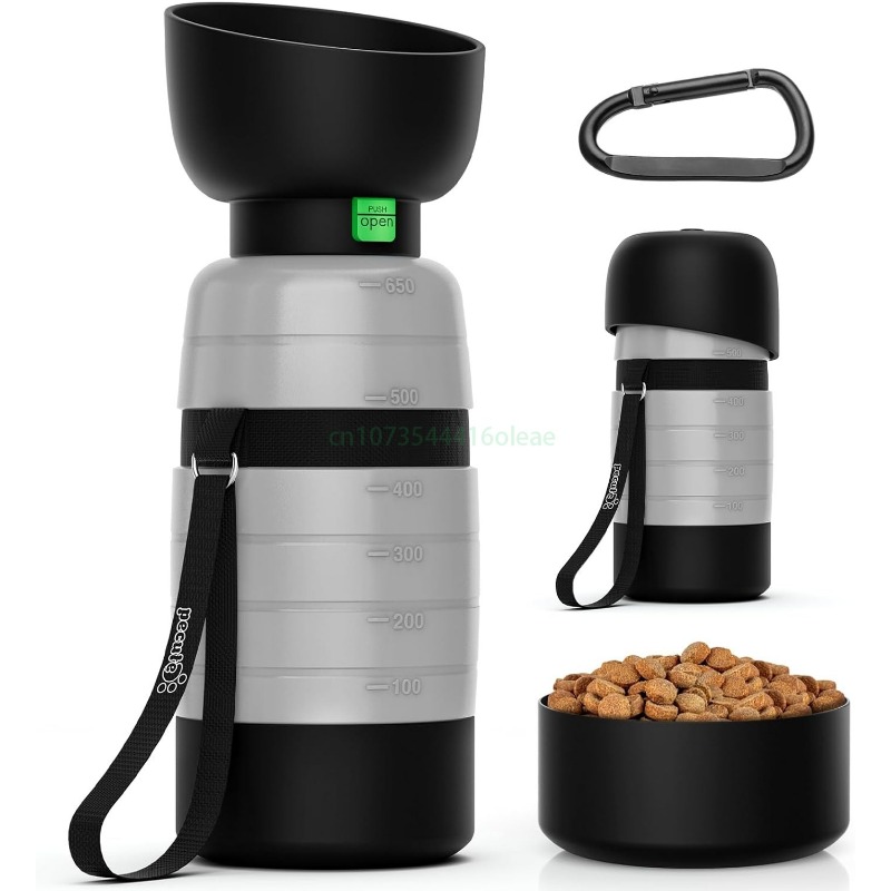 650ML Dog Water Bottle with 15 - Camping Cooking Bowl ulasan dan harga