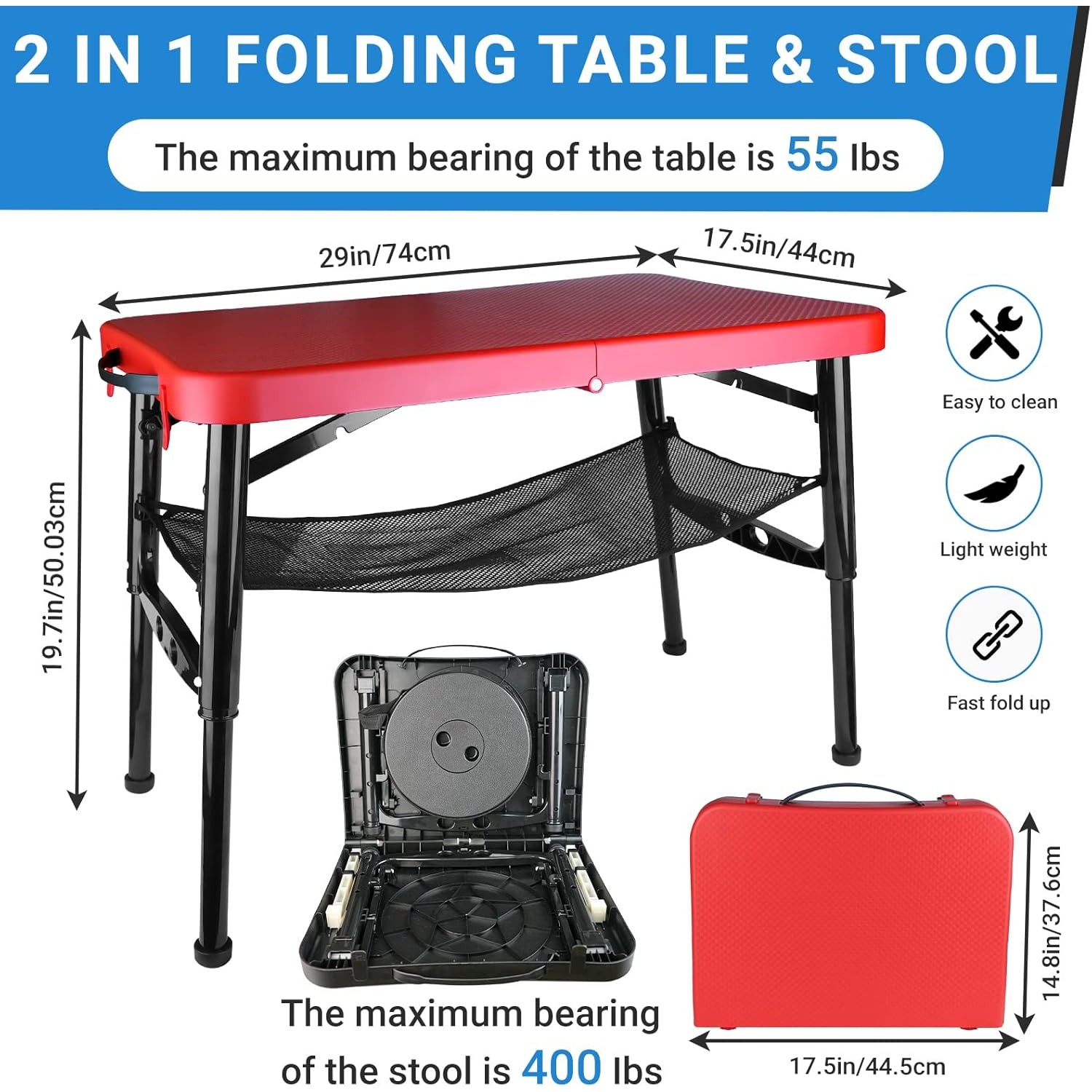 Retractable Folding Table & St - Camping Cooking Table Foldable ulasan dan harga
