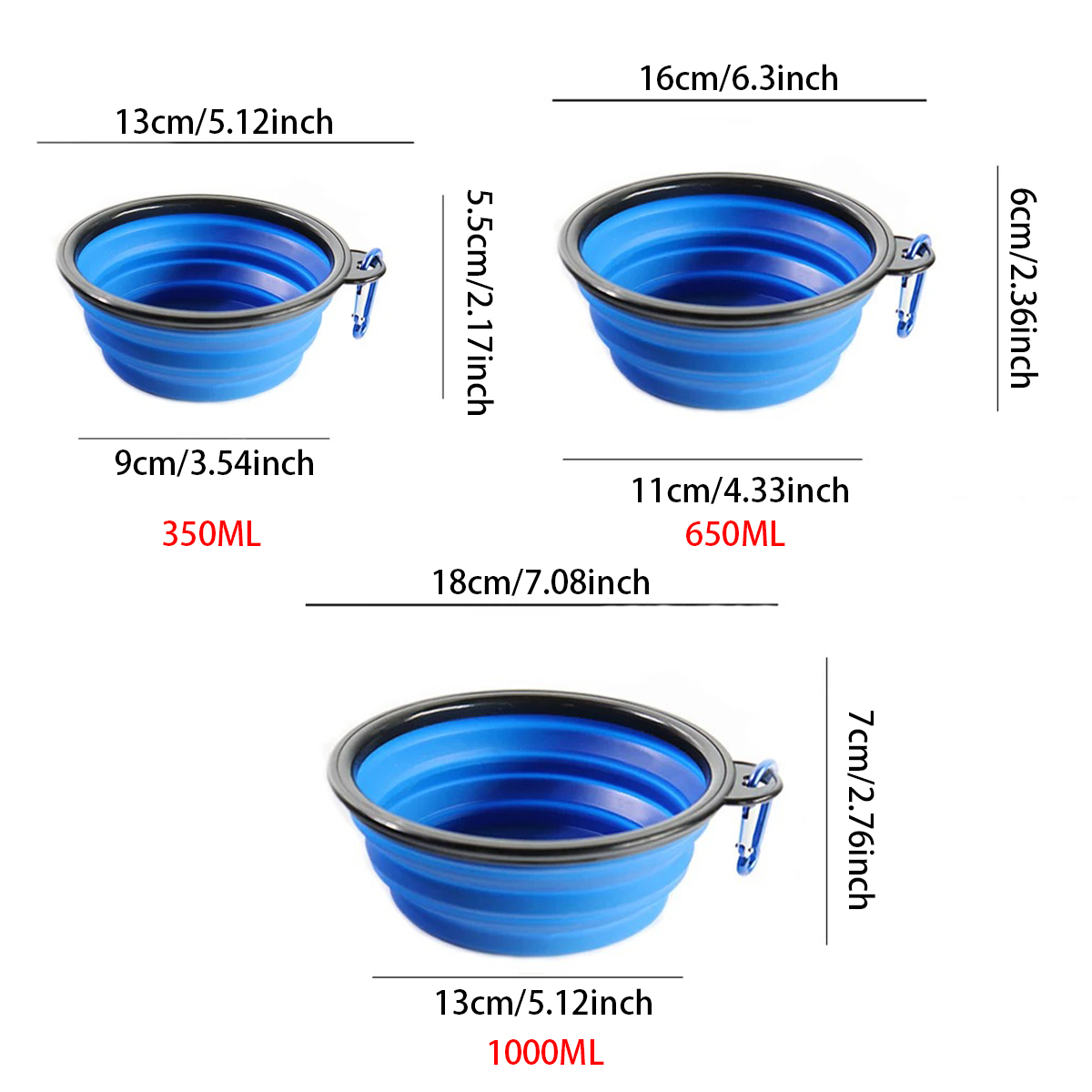 Collapsible Pet Silicone Dog F - Camping Cooking Bowl ulasan dan harga