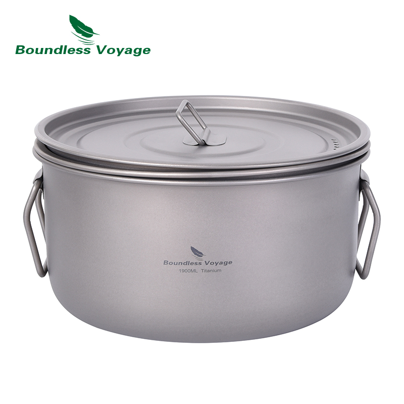 Boundless Voyage Camping Cooki - Mess Kit Titanium ulasan dan harga