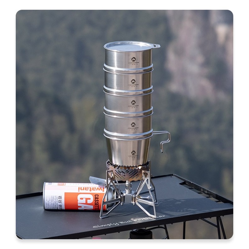 CAMPINGMOON Portatle Outdoor C - Camping Cooking Dishes ulasan dan harga